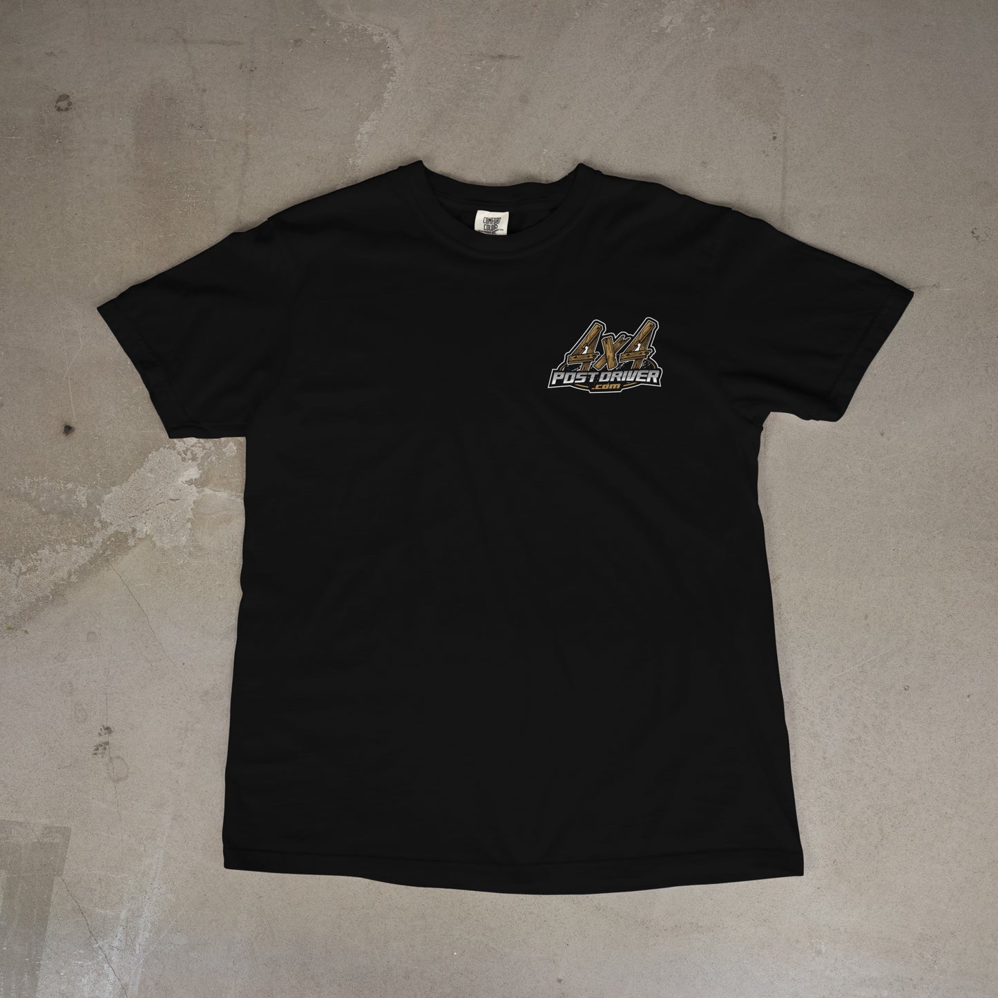 T-Shirt 4x4 Post Driver 4x6 Post Driver For Building Docks Post Pounder Decks Fence Posts Bulkhead Sea Wall Sheet Piling Driving Posts Rivers Lakes Ponds Fence Post Sign Post Round Post Bulkhead Sea Wall Sheet Piling Post Driver Dock Barrier Breakwater Dike Embankment jetty sea cliff fence post