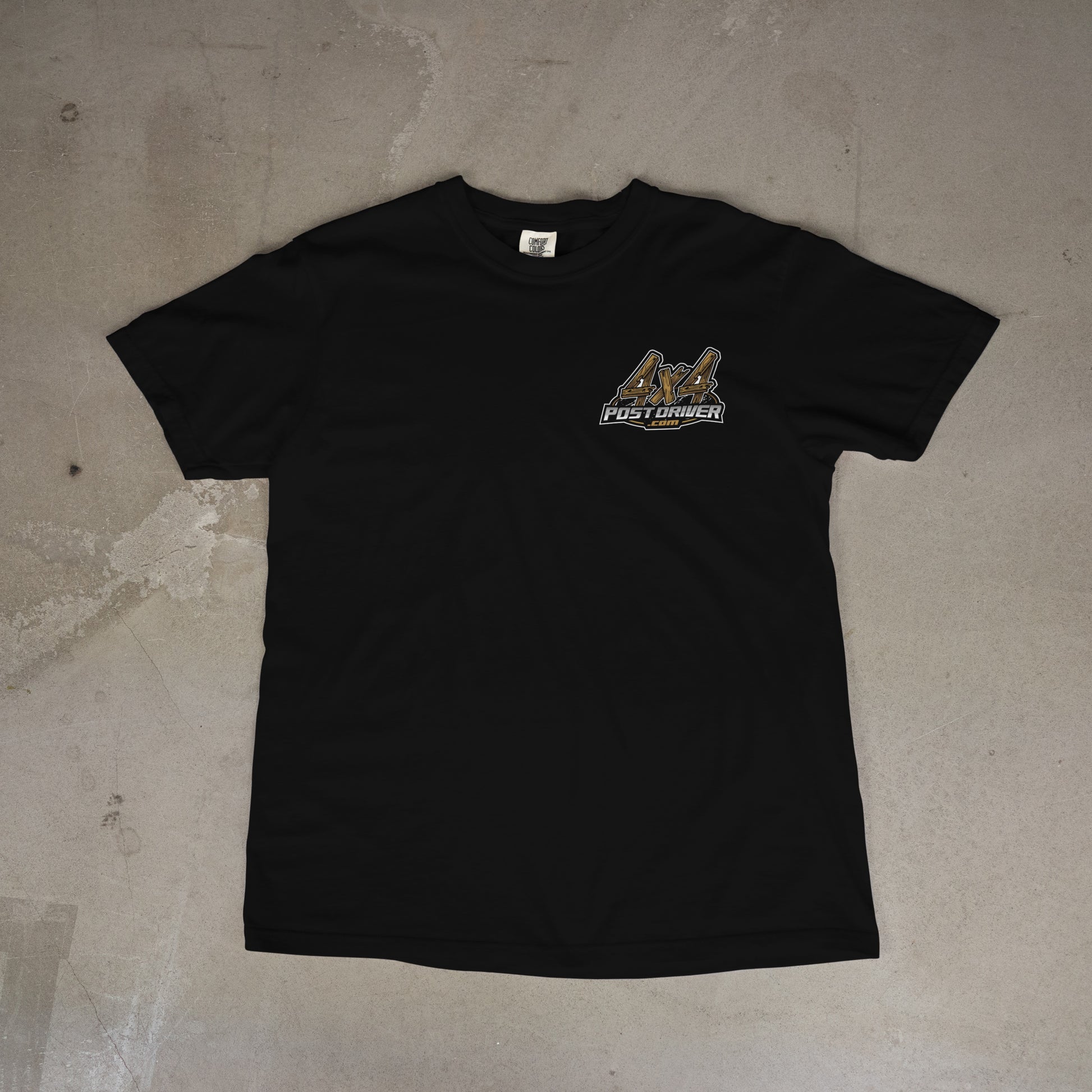 T-Shirt 4x4 Post Driver 4x6 Post Driver For Building Docks Post Pounder Decks Fence Posts Bulkhead Sea Wall Sheet Piling Driving Posts Rivers Lakes Ponds Fence Post Sign Post Round Post Bulkhead Sea Wall Sheet Piling Post Driver Dock Barrier Breakwater Dike Embankment jetty sea cliff fence post